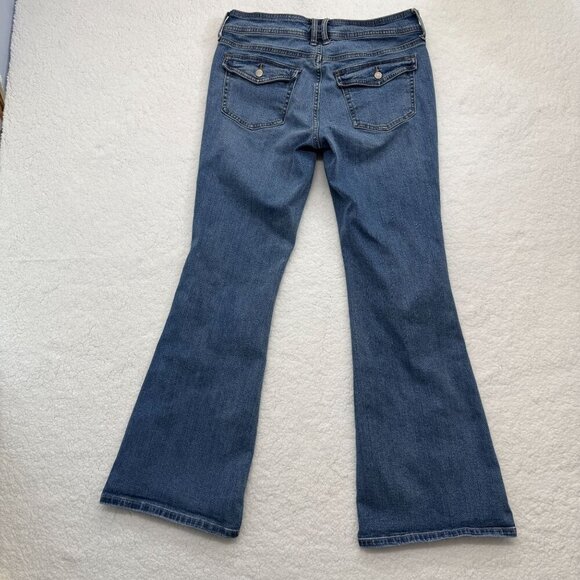 Aeropostale Low Rise Flare Jeans Flap Pockets Womens 6 Y2K Hip Hop Festival - Picture 3 of 16